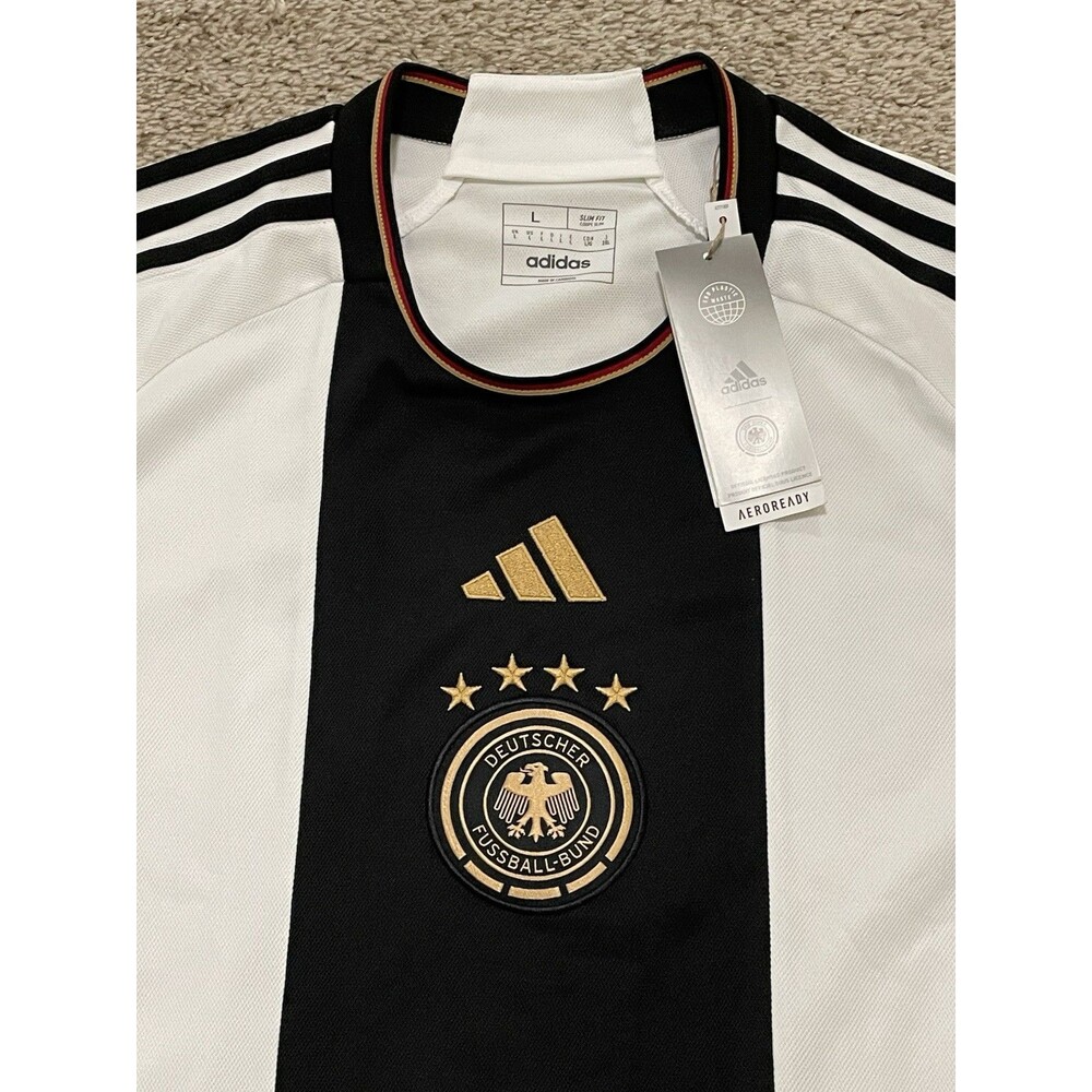 German Fussball-Bund Adidas Aeroready Soccer Jersey Men’s Size Large NWT - Picture 2 of 5